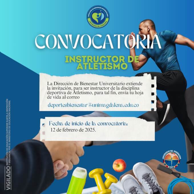 Convocatoria: instructor de atletismo.
