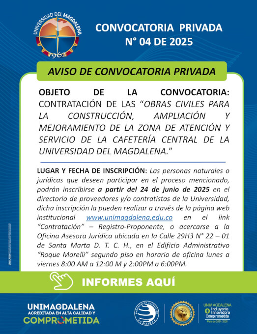 Convocatoria Privada N° 04 de 2025