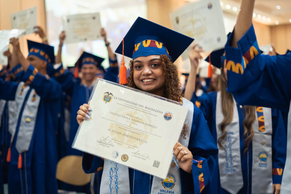 La Universidad del Magdalena en un acto solemne celebró la graduación de 116 estudiantes de los Programas Técnicos Laborales del Centro para la Regionalización de la Educación y las Oportunidades – CREO.