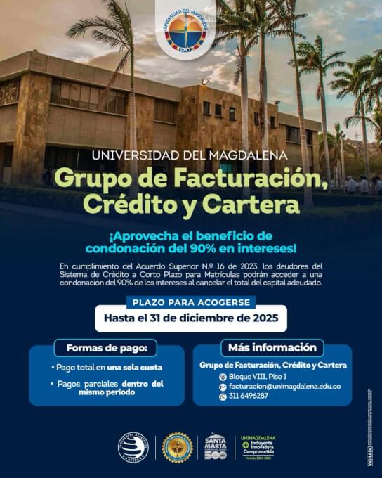 Condonación de Interés, 90% Créditos corto plazo.