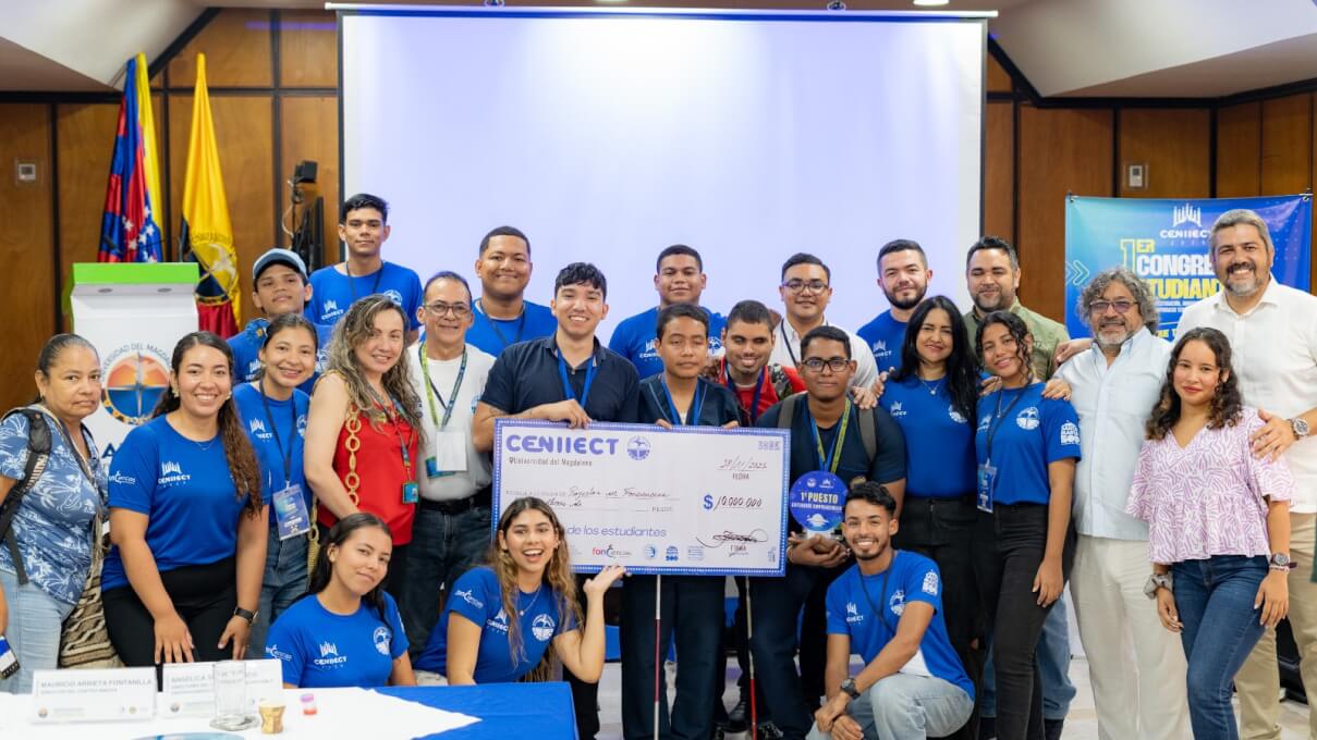 : Durante dos días, la Universidad del Magdalena desarrolló el Primer Congreso Estudiantil: Navegando en Investigación, Innovación y Emprendimiento con Compromiso Territorial- CENIIECT.