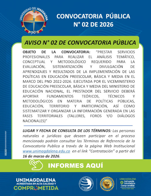 Convocatoria Pública N° 02 de 2026