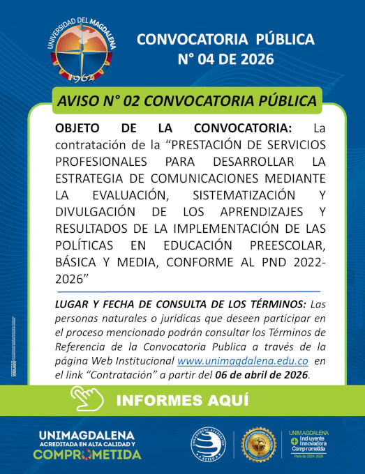 Convocatoria Pública N° 04 de 2026