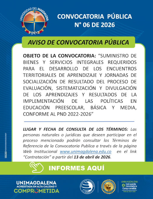 Convocatoria Pública N° 06 de 2026