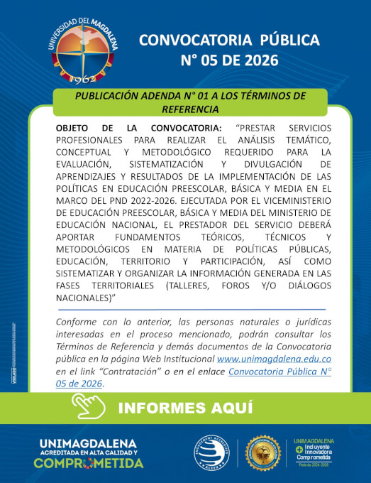 Convocatoria Pública N° 05 De 2026