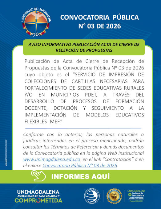 Convocatoria Pública N° 03 de 2026