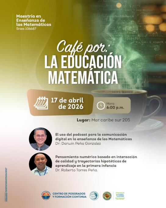 CAFE POR LA EDUCACIÓN MATEMATICA