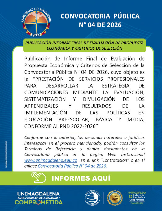 Convocatoria Pública N° 04 De 2026
