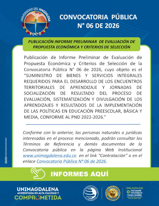 Convocatoria Pública N° 06 De 2026