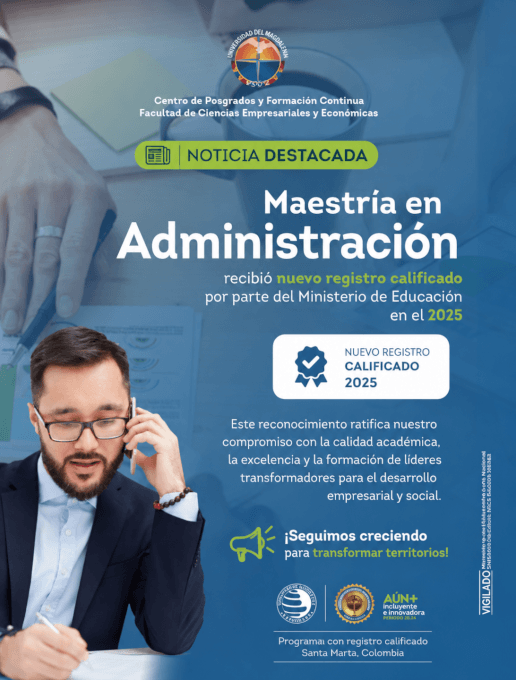 La Maestría en Administración recibe renovación de registro calificado en 2025