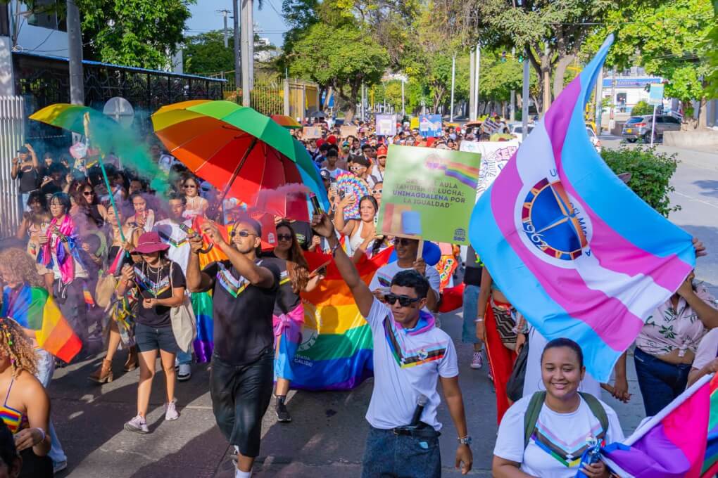UNIMAGDALENA marchó por la diversidad y  la inclusión en Santa Marta