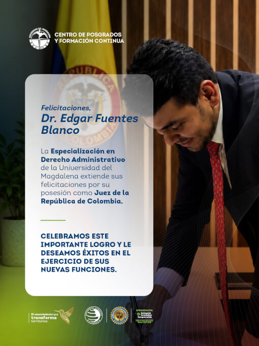¡Le deseamos muchos éxitos en esta nueva etapa al servicio de la justicia!