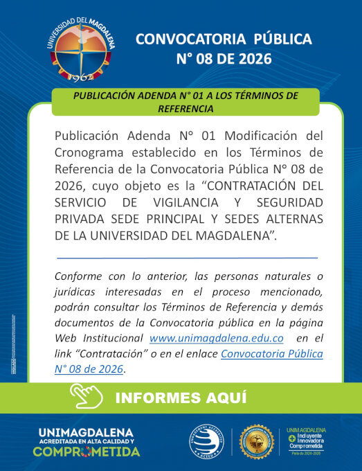 Convocatoria Pública N° 08 De 2026