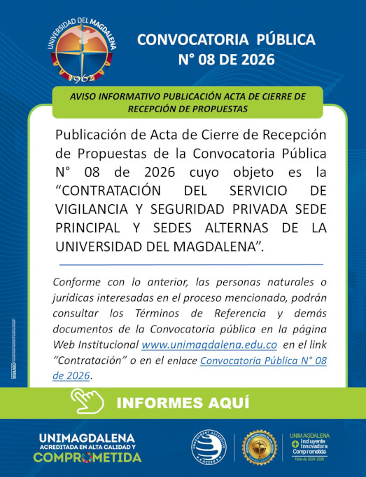 Convocatoria Pública N° 08 de 2026
