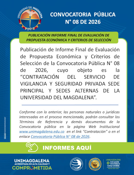 Convocatoria Pública N° 08 De 2026