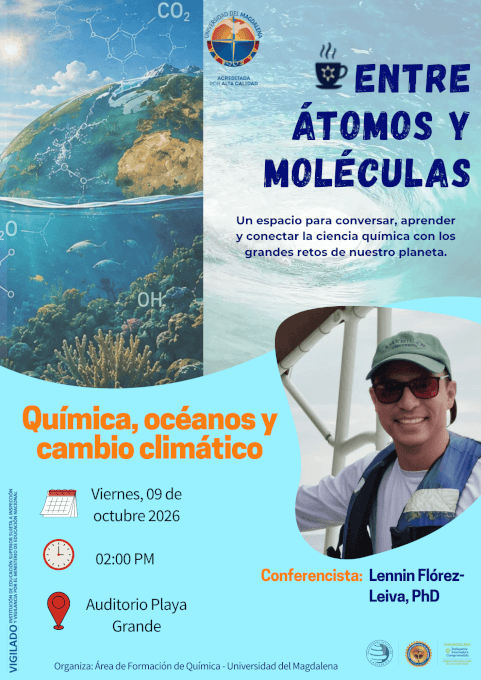 Flyer de invitación a la conferencia.