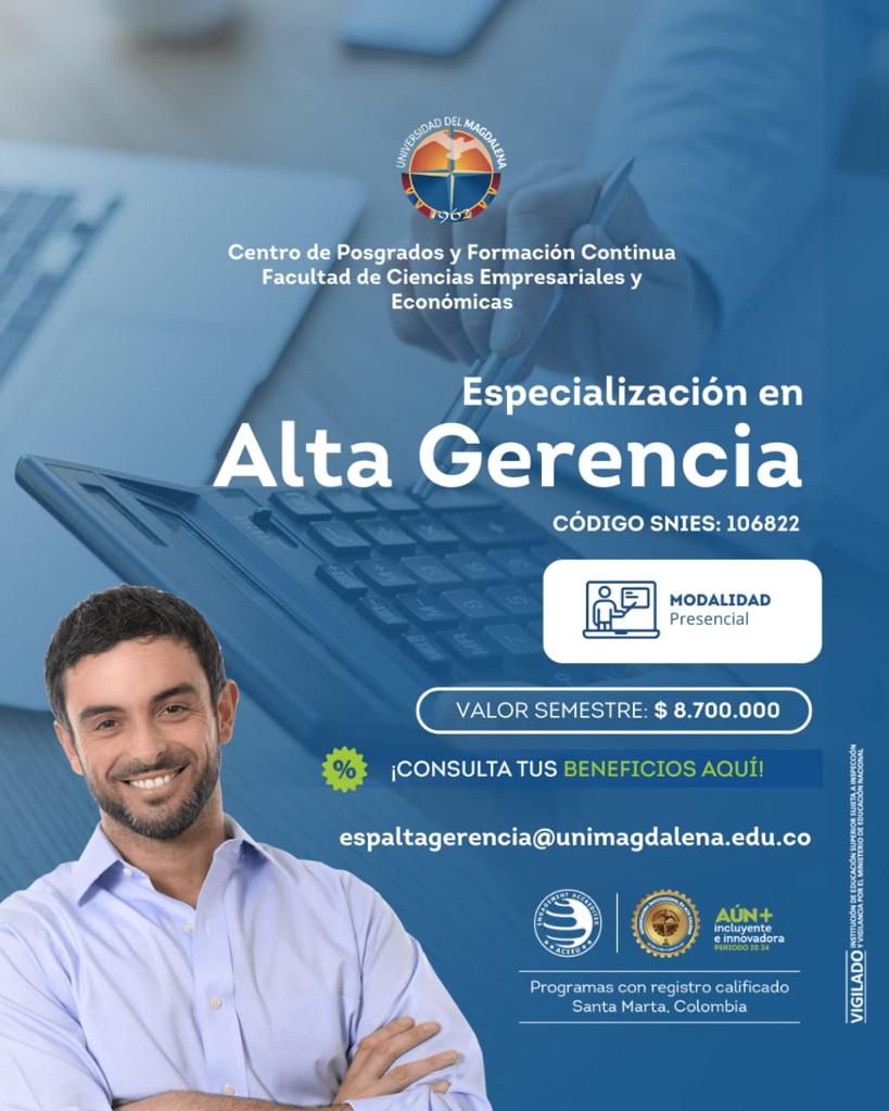 Logo de Especialización en Alta Gerencia