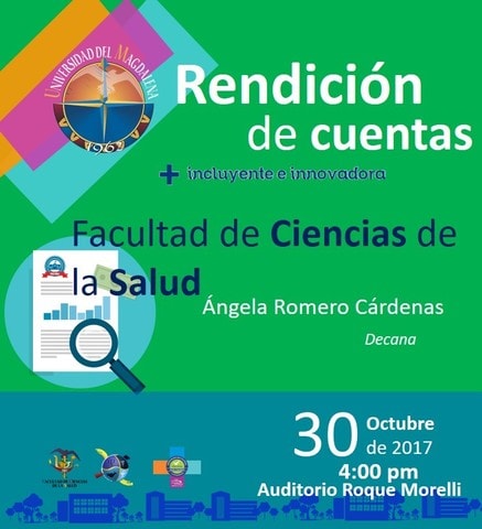 Imagen alusiva de rendición de cuentas facultad de la salud