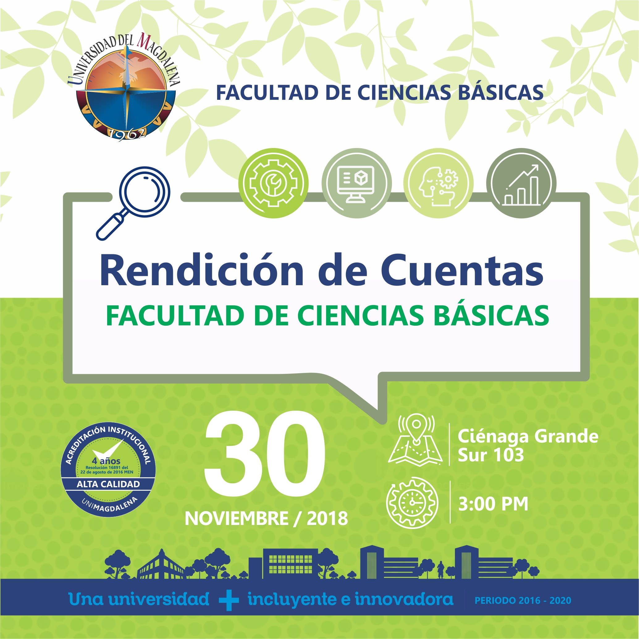 Imagen alusiva de rendición de cuentas facultad de ciencias empresariales y económicas