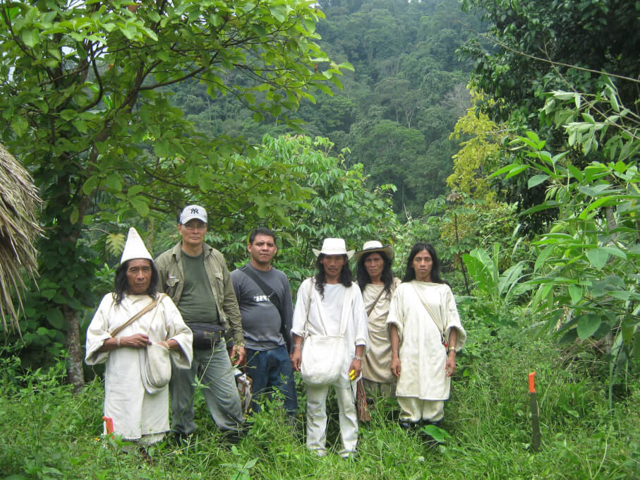 Indígenas en la Sierra Nevada de Santa Marta.