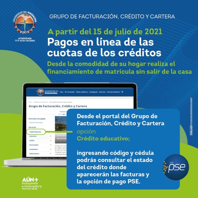 Pagos por PSE cuotas de Créditos.