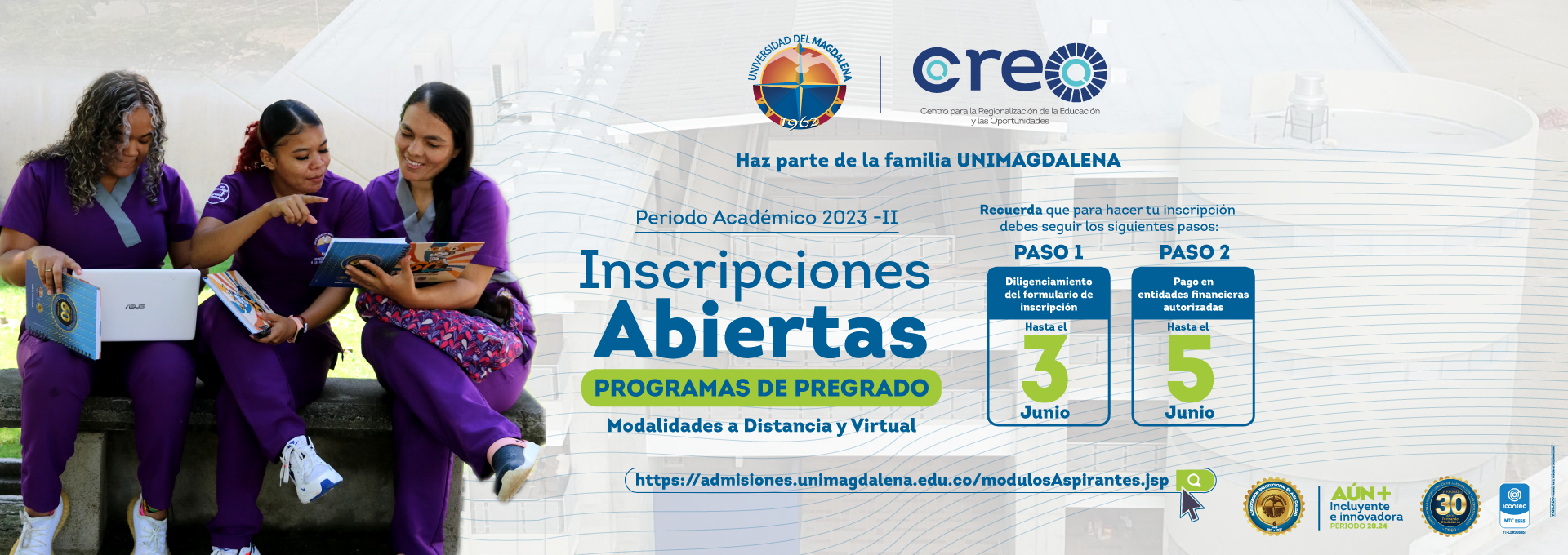 INSCRIPCIONES CREO