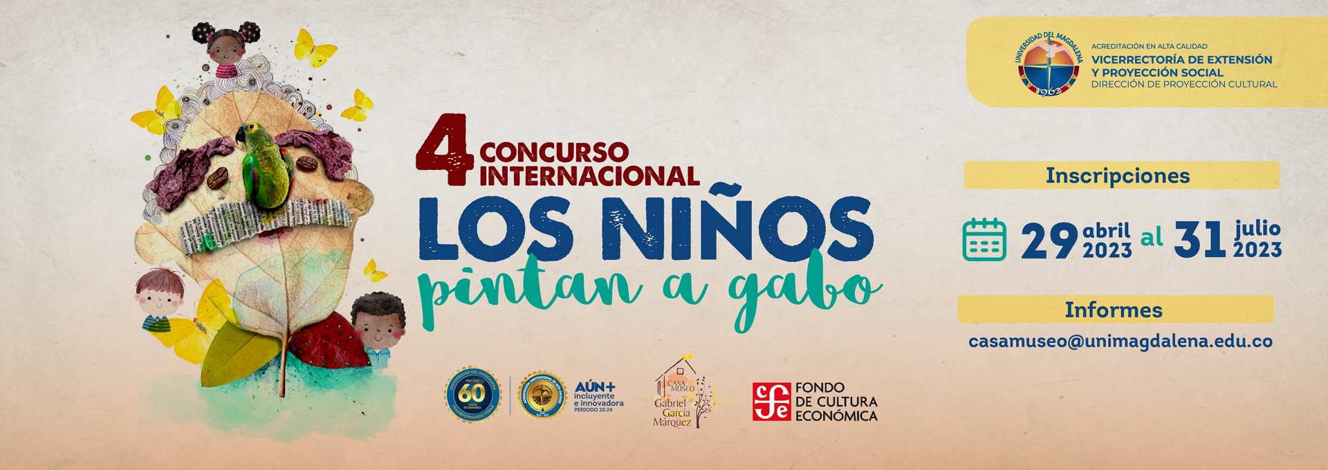 Los niños pintan a Gabo