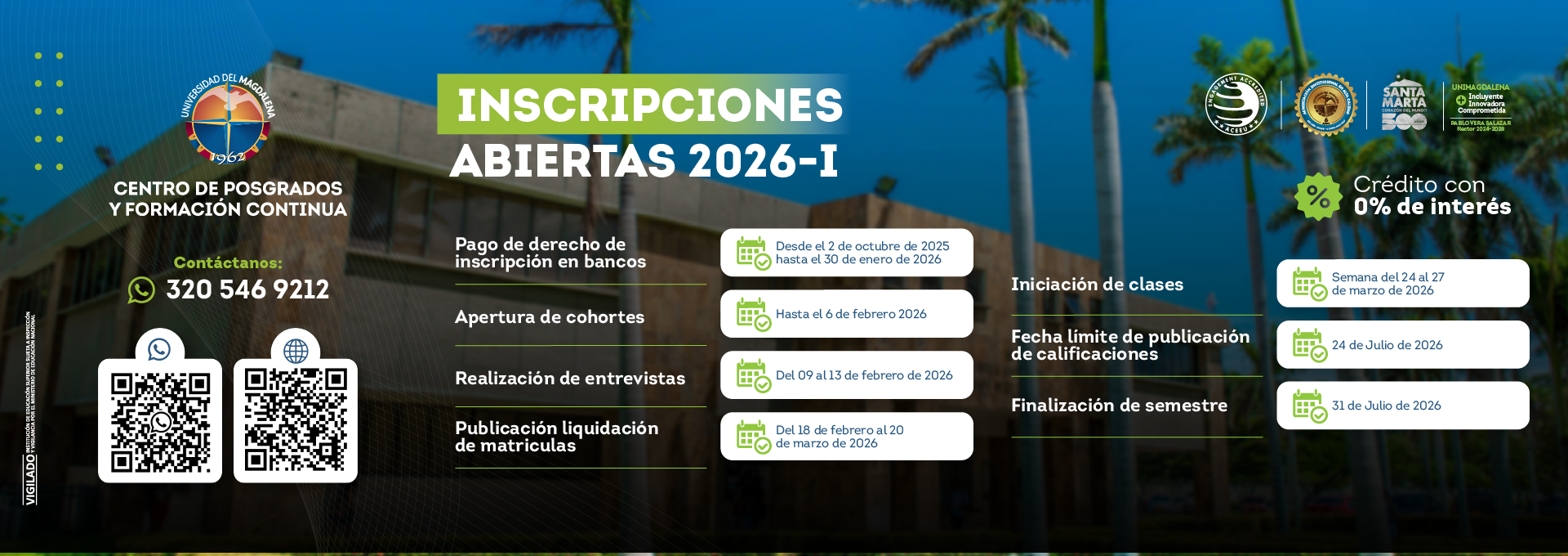 Inscripciones Posgrados