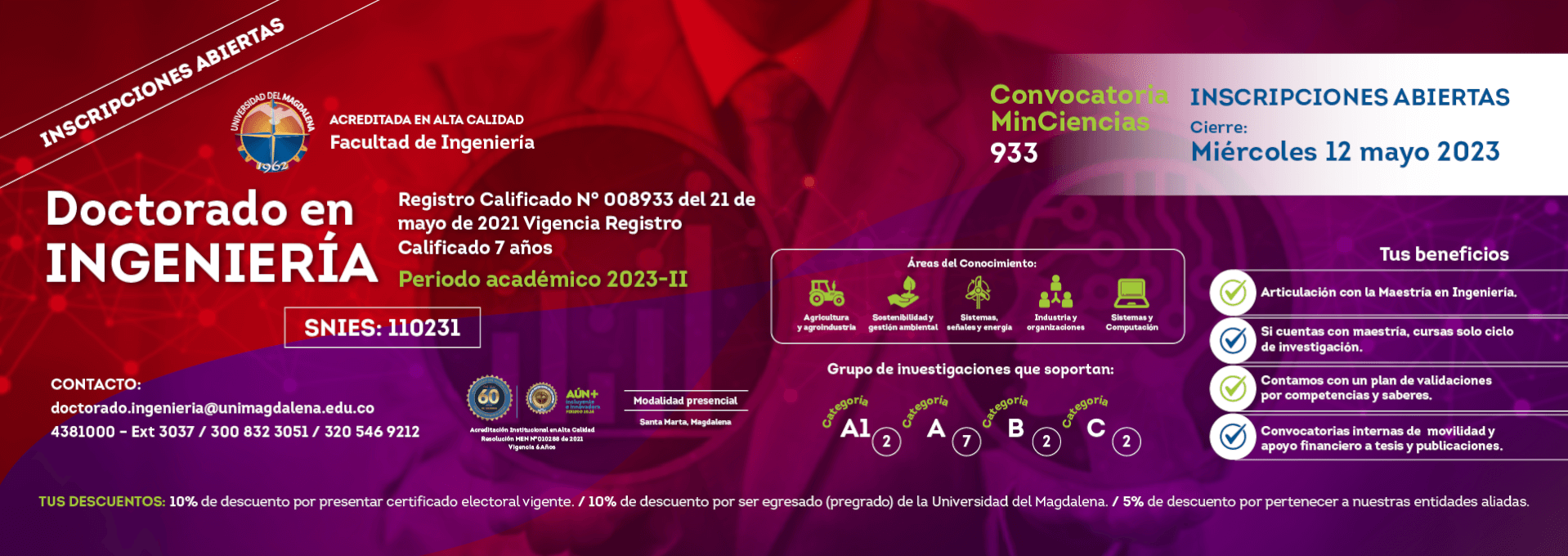 Inscripciones Semestre 2023 II.