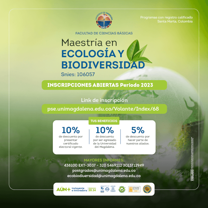 Inscripciones abiertas para el programa de Maestría en Ecología y Biodiversidad