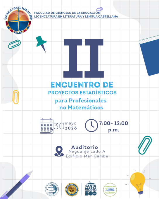 Invitación al II Encuentro de Proyectos Estadísticos para Profesionales no Matemáticos.