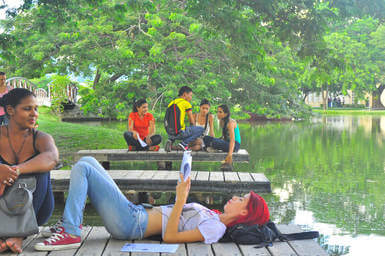 Lago de la universidad del Magdalena