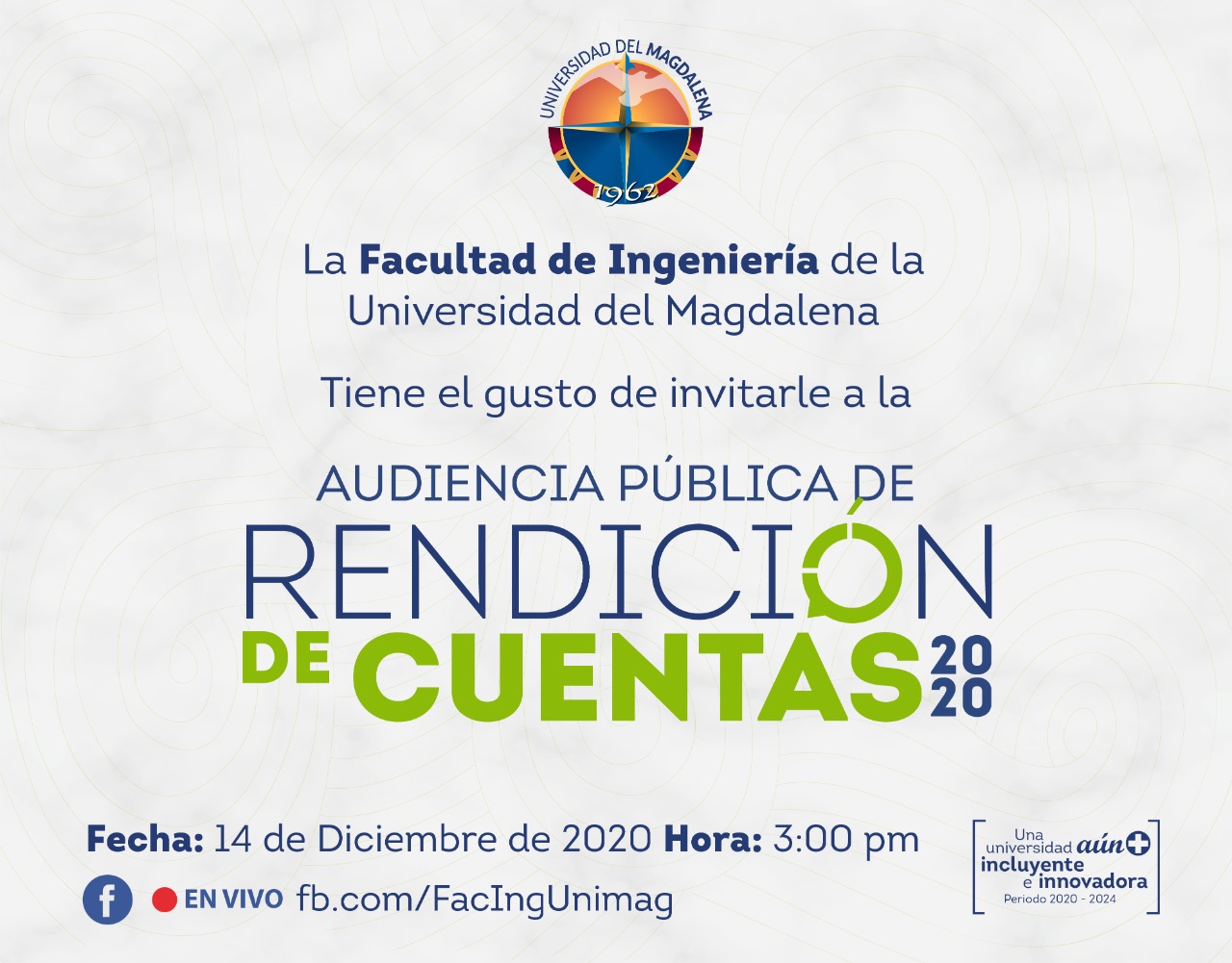 Portada de rendición de cuentas 2020