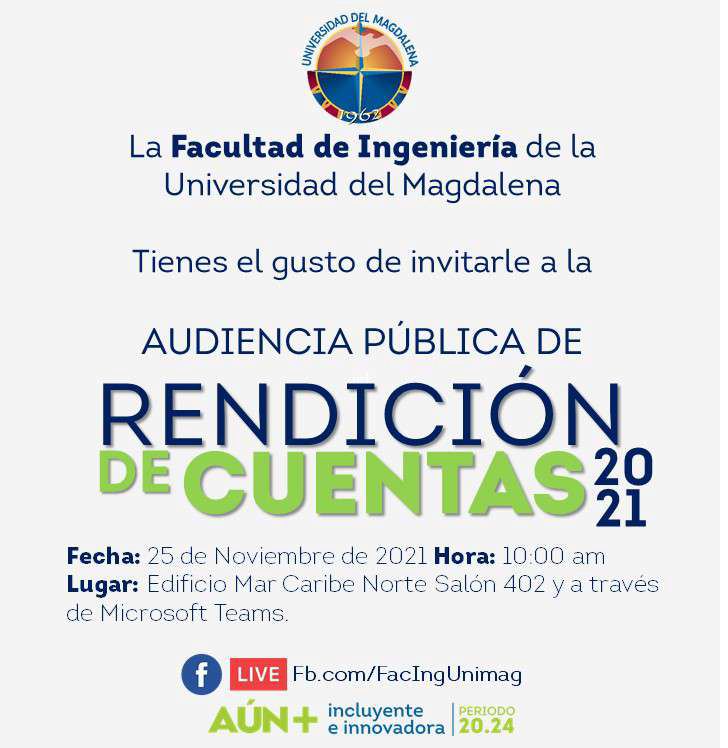 Portada de rendición de cuentas 2021